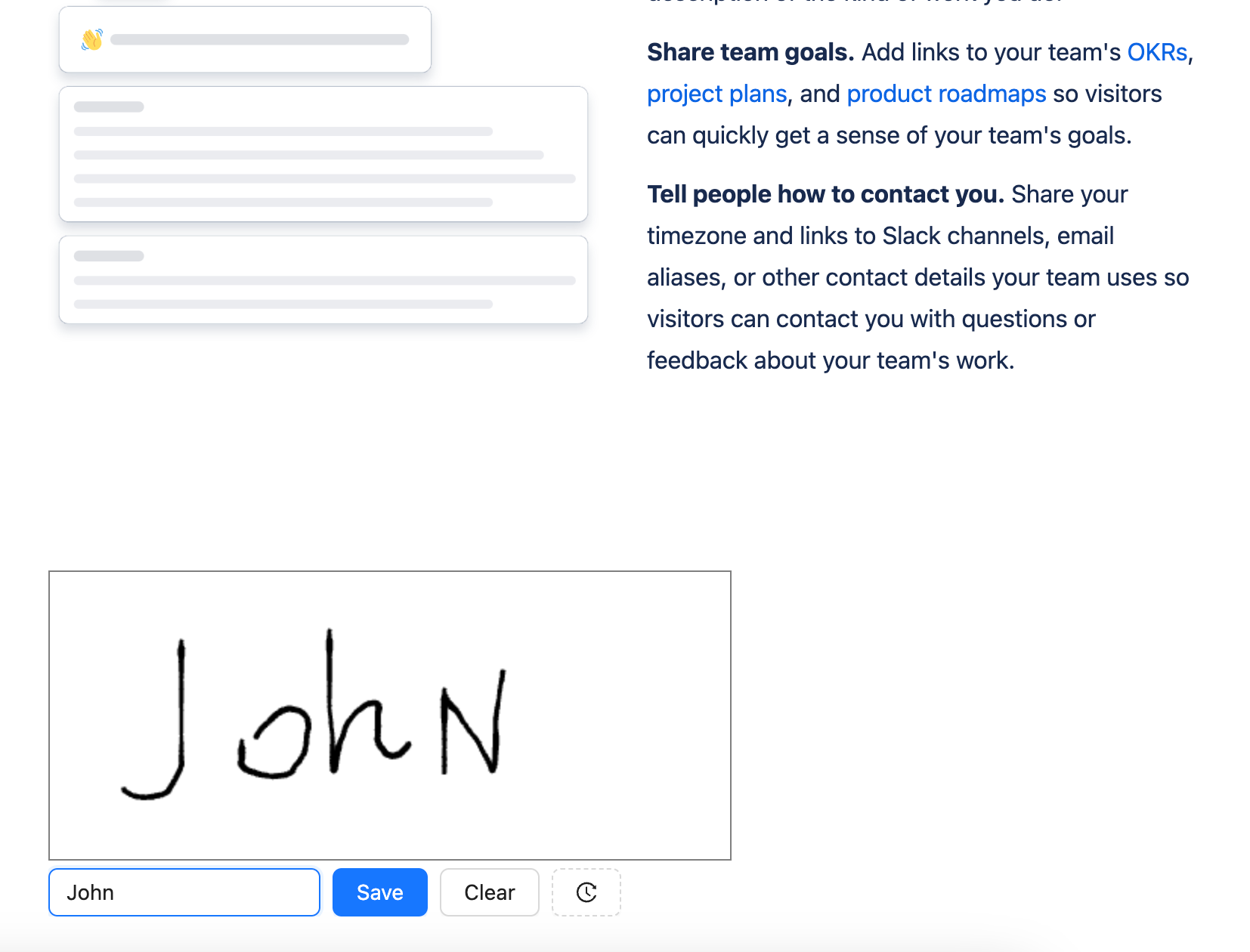 Collect In-Person signatures drawn on the screen