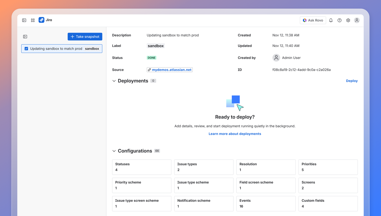 Analyze the impact of changes to sandbox, production, or other Cloud sites before configuration changes go live.