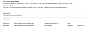 Create your picker fields