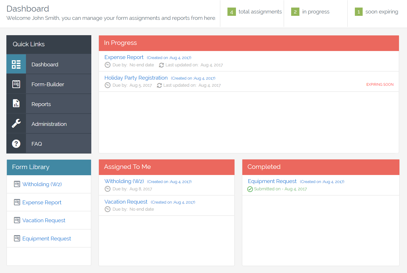 Manage data from one simple dashboard