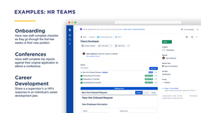 Examples of how HR teams can use forms with Jira.