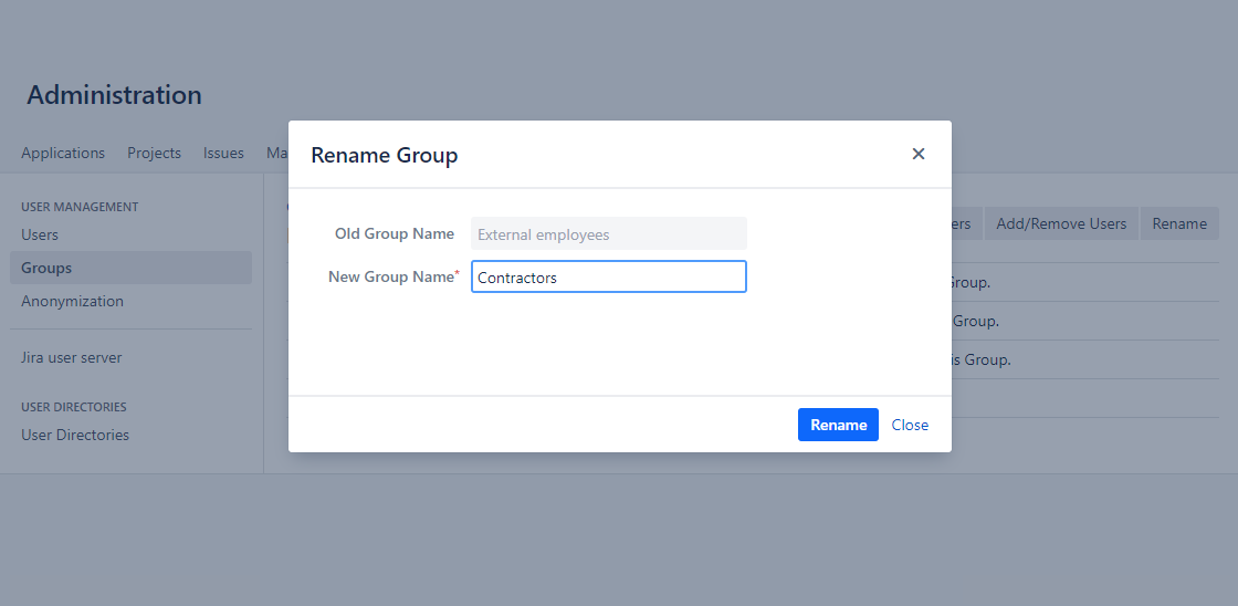 Merging "team-a" into "team-b" consolidates users and settings automatically