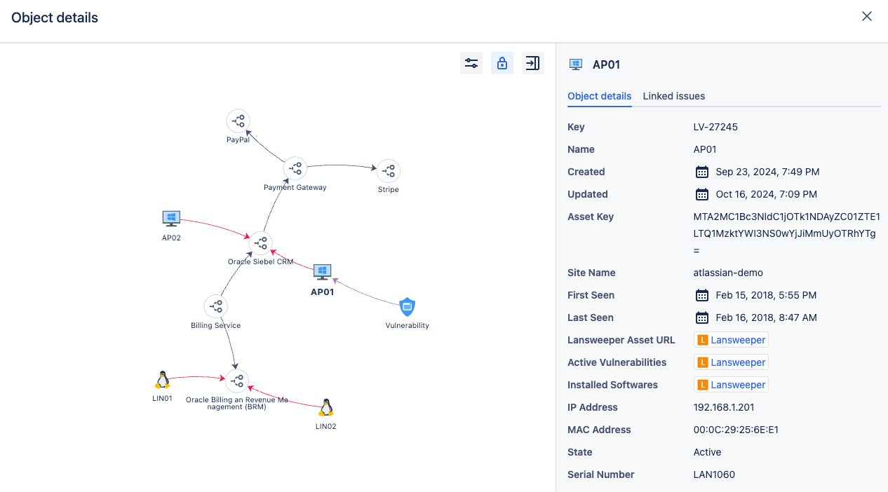 Build CMDB simply by linking Lansweeper Assets