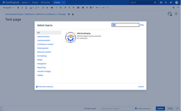 Adding a new macro to the page