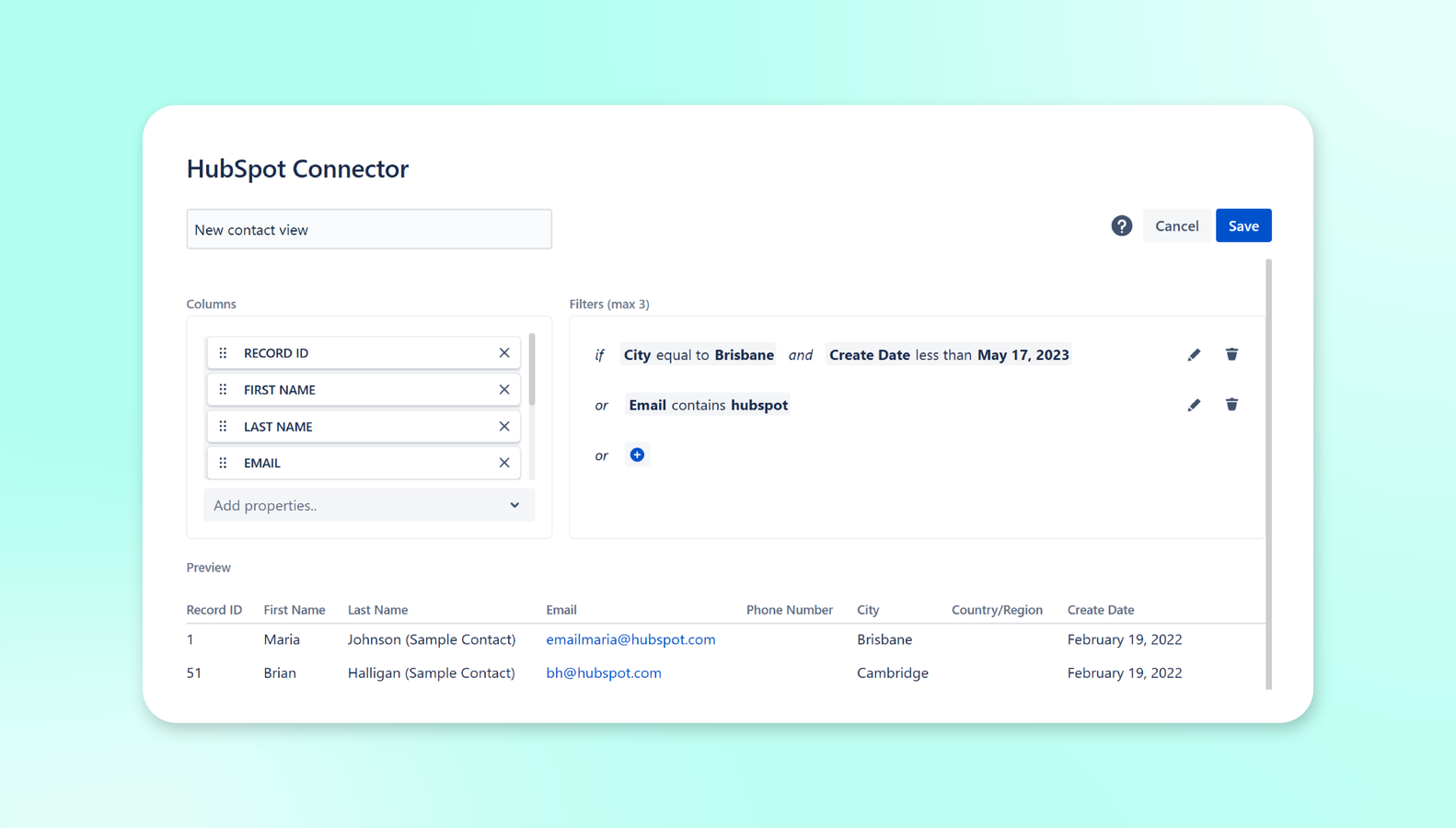 Customize your data display