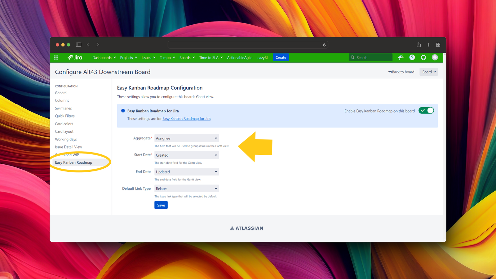 Configure the card layout in the Kanban board, and that's all!