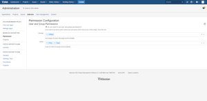 User and group configuration