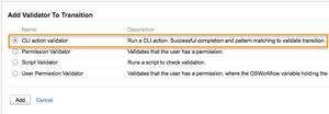 CLI Action validator