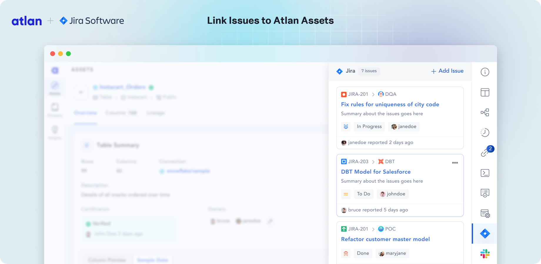 View linked assets to assets