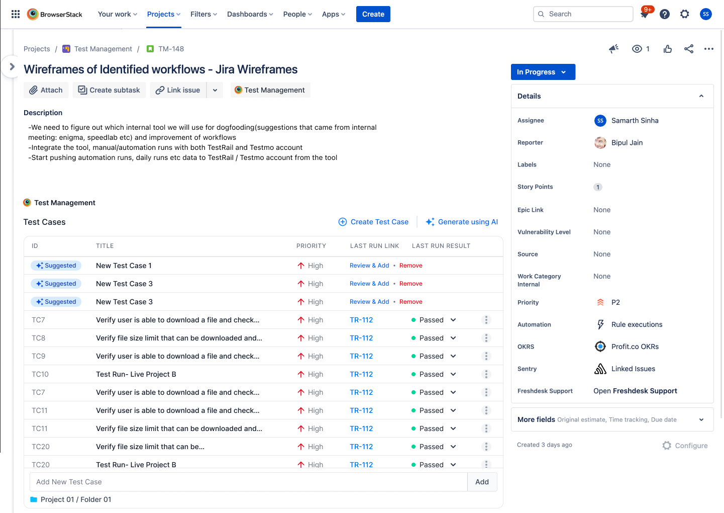 Manage manual & automated tests with AI