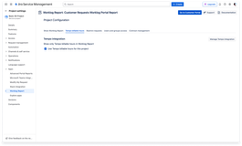 JSM project administrator can access and can select to use Tempo billable hours for this project.