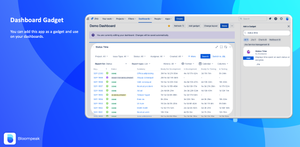 Dashboard Gadget: You can add this app as a gadget and use on your dashboards.