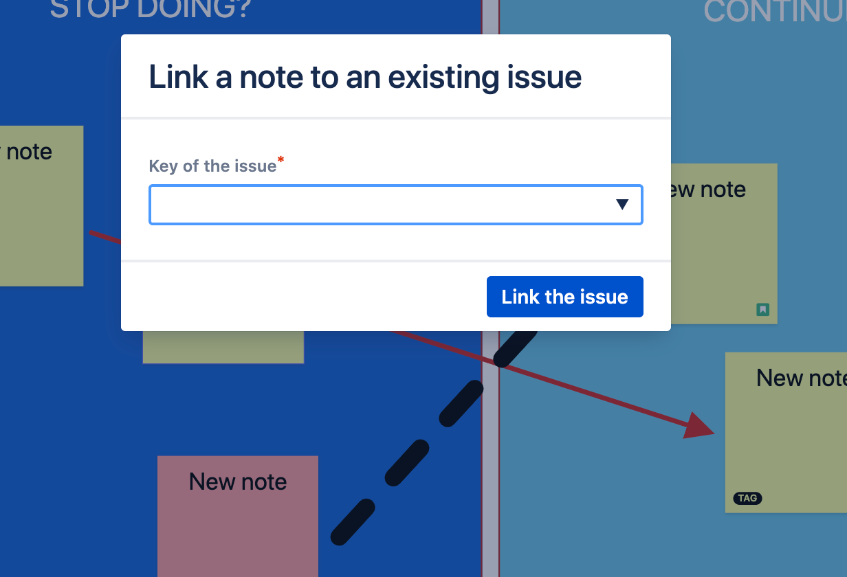 Link a note to an issue