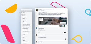 The Microblog offers the functionality of a social timeline. Discuss topics, react to posts and share pages, videos, images and even events with your colleagues!