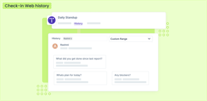 Check-in web history