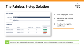 Our app can do that painlessly, facilitating audits and compliances as well as self service