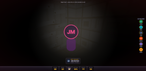 Night Hunt: a flashlight sweeps the dark until it settles on the next speaker.