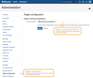 Choose which groups can enable pages in personal repositories