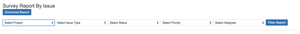 Filtering your survey reports by Assignee, Project, Issue Type, Status or
filtering your survey reports by JQL