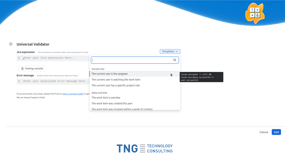 Utilize examples of common Jira expressions with the Templates drop-down in the rule editor.