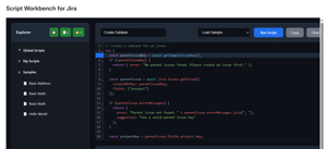 Editor to run the scripting and debug