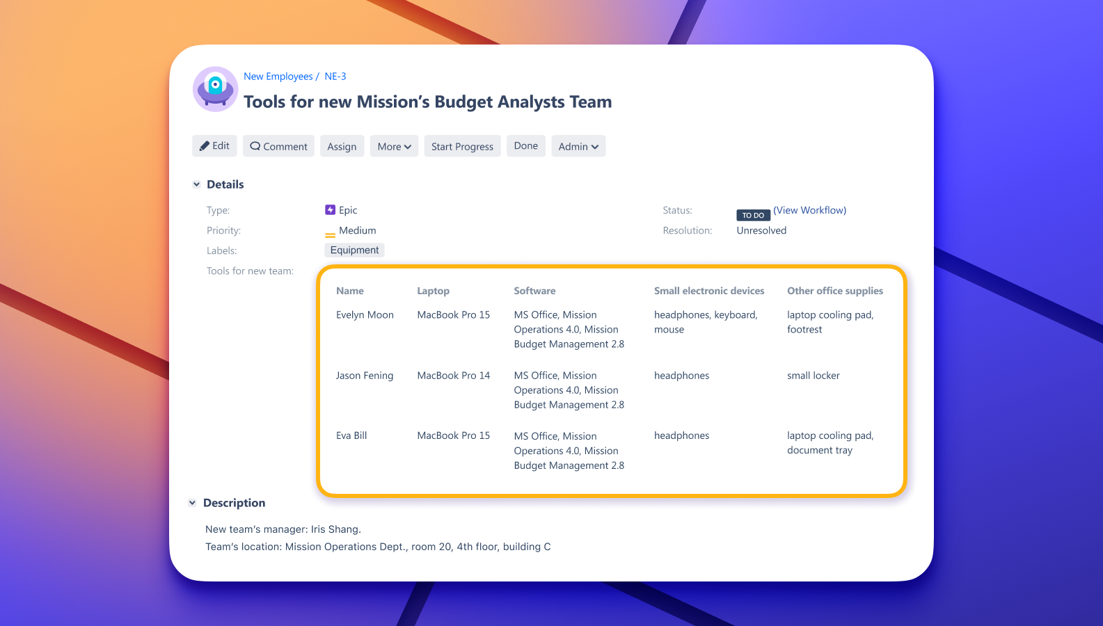 Merge information with Jira bundled fields