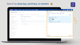 Search by issue key, summary, or content
