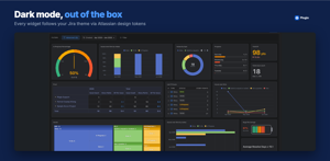 Dark and light themes follow your Jira theme automatically — every widget uses Atlassian design tokens for a native look.