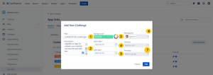 Create and Manage your challenges from your space administration