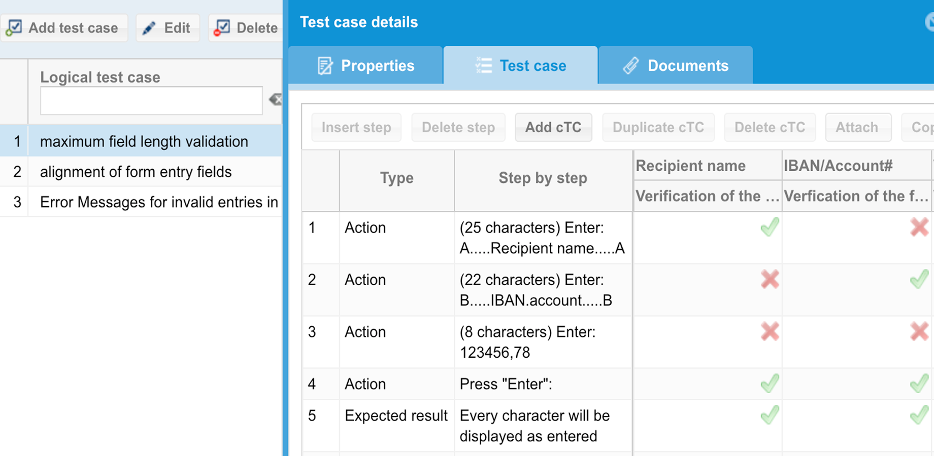 testmate comes with a unique functionality to separate logical from concrete test cases