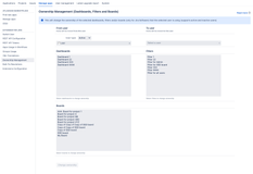 Use the Ownership Management to change the owner for one or more dashboards, filters or boards (only for Jira Software) from one user to another