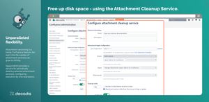 Since the number of attachment versions tends to grow infinitely, Space Admin for Confluence provides a service to remove unwanted and outdated attachment versions regularly.