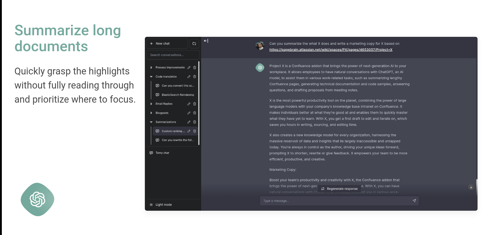 Summarize long documents
