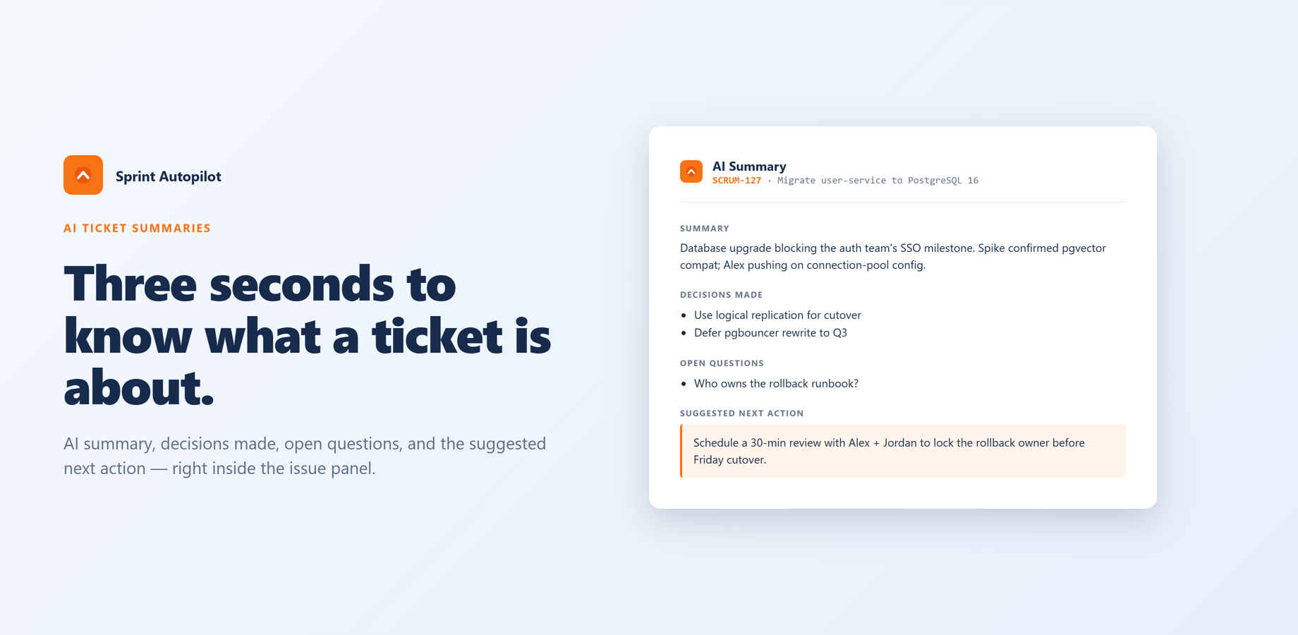 AI ticket summaries
