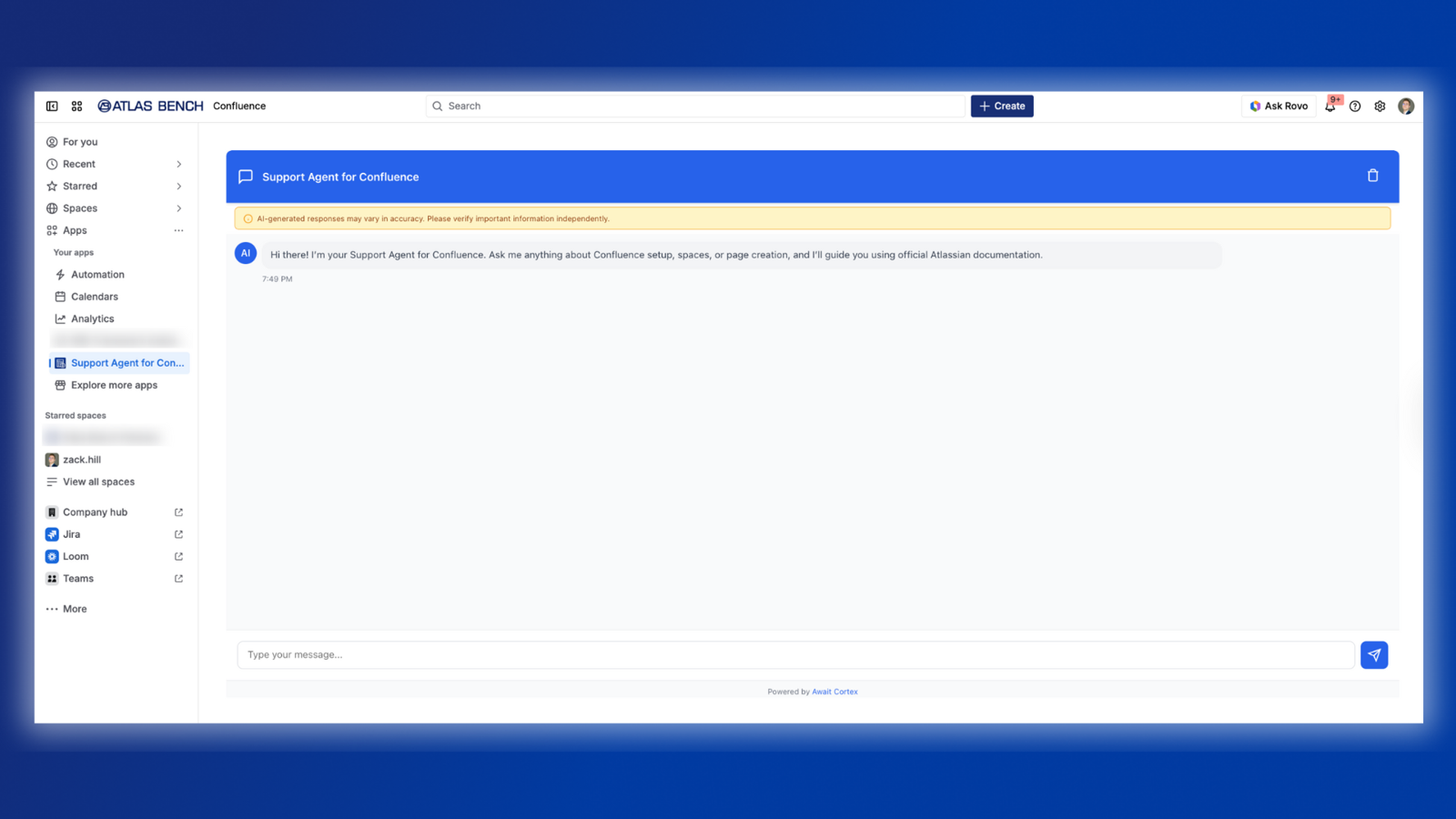Get quick, accurate help inside Confluence with an AI expert