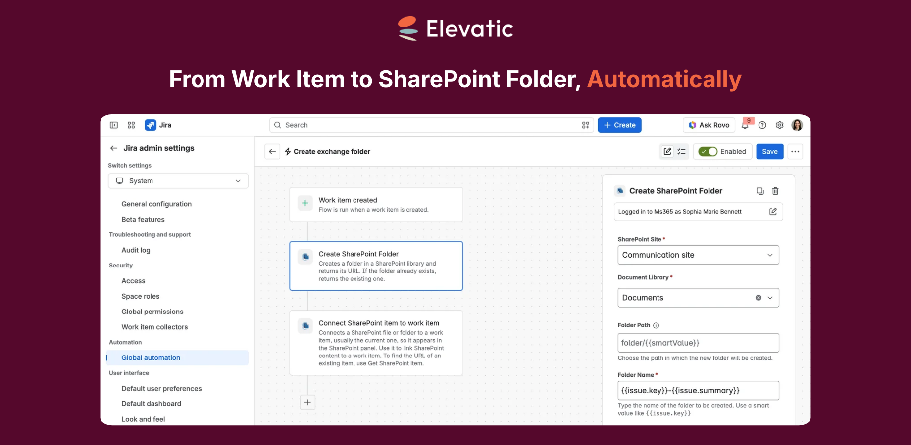 SharePoint Actions for Jira Automations