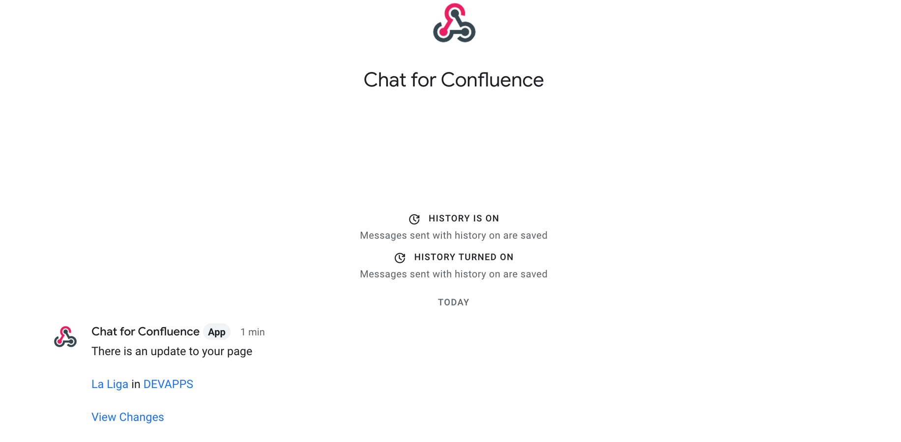 Fine-grained Google Chat updates