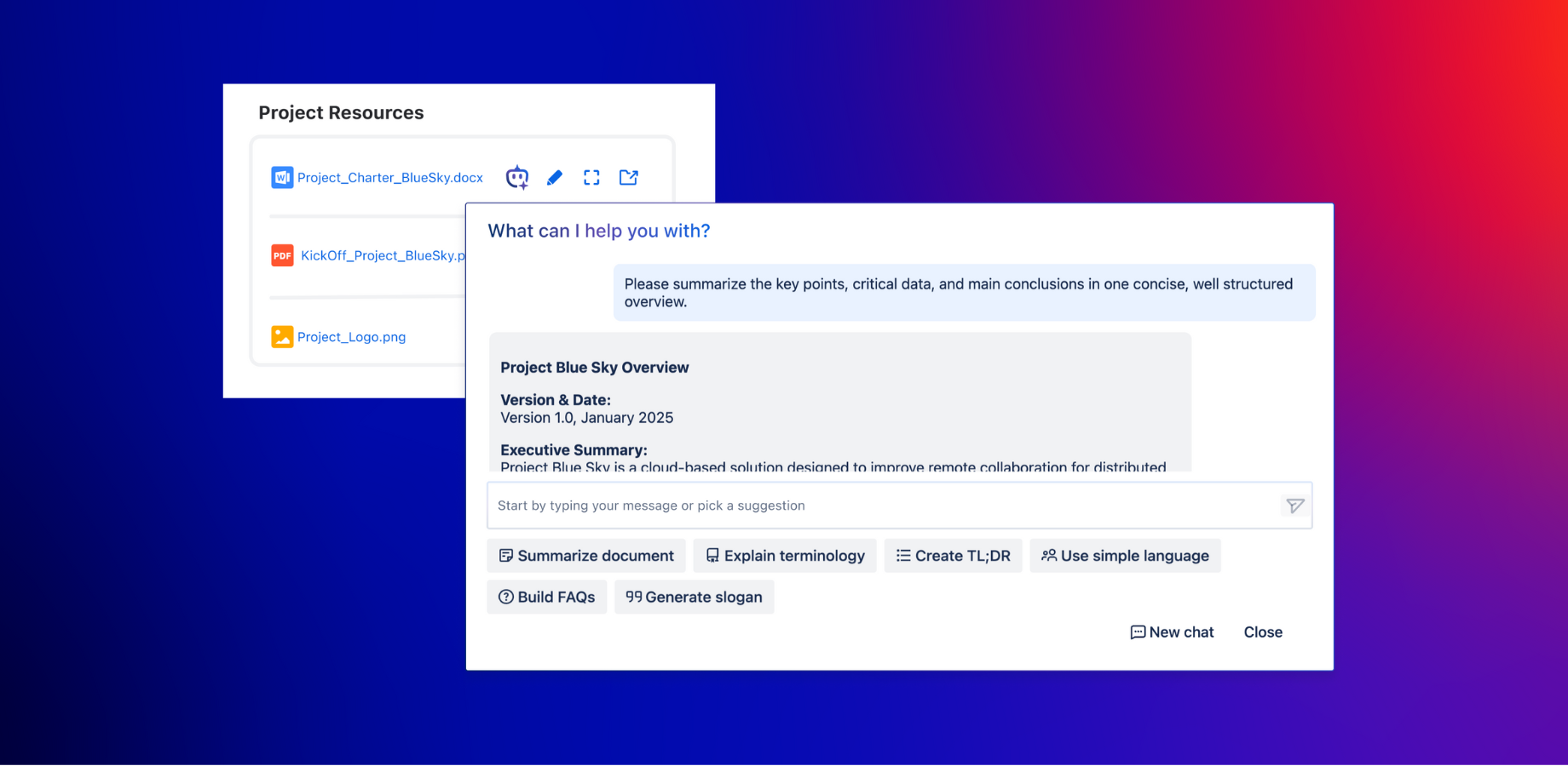 Analyze documents & images with AI