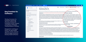 Translate a confluence page with a single mouse click.