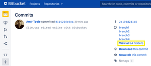 See all branches a commit belongs to.