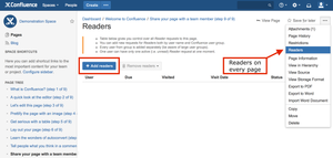 "Readers" are accesible from every page