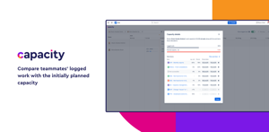 Calculate each teammate’s capacity variance by comparing planned work with logged effort, identifying deviations, enabling corrective actions, managing uncertainty, risks, and assessing performance.