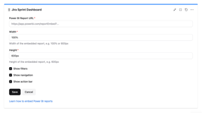 Select display options to show or hide filters, navigation, and the action bar.