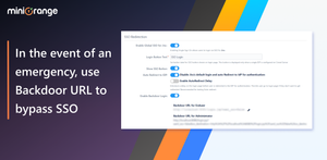 Backdoor URL for Admin login & Auto Redirect for  automatically redirecting your users to IDP when they try to log in