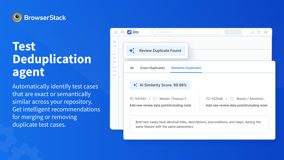 Test Deduplication agent