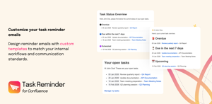 Email Templates: Personalize subject lines, structure content, and use dynamic task details like names and due dates. Create clear, branded reminder emails that match your internal workflows and communication standards.