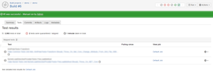 The test results will now be added to the test build output