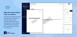 Add text-based watermarks to your exports.