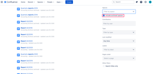Distinguish your search between relevant and archived content with built-in feature.