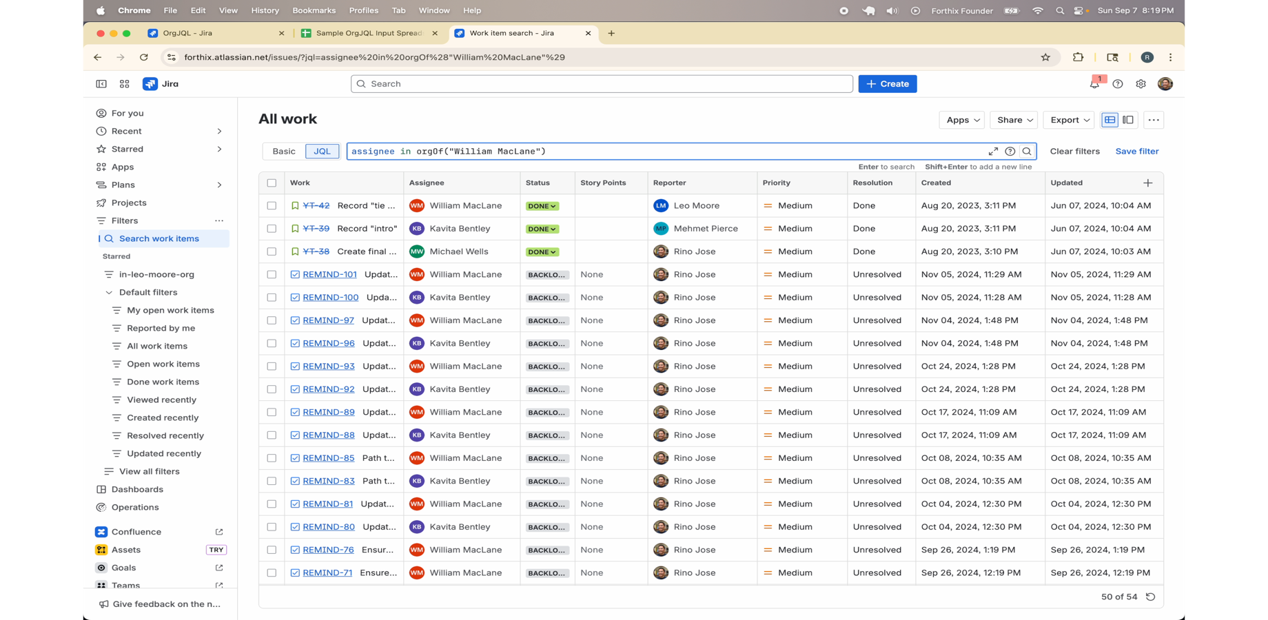 Using orgOf to query by manager